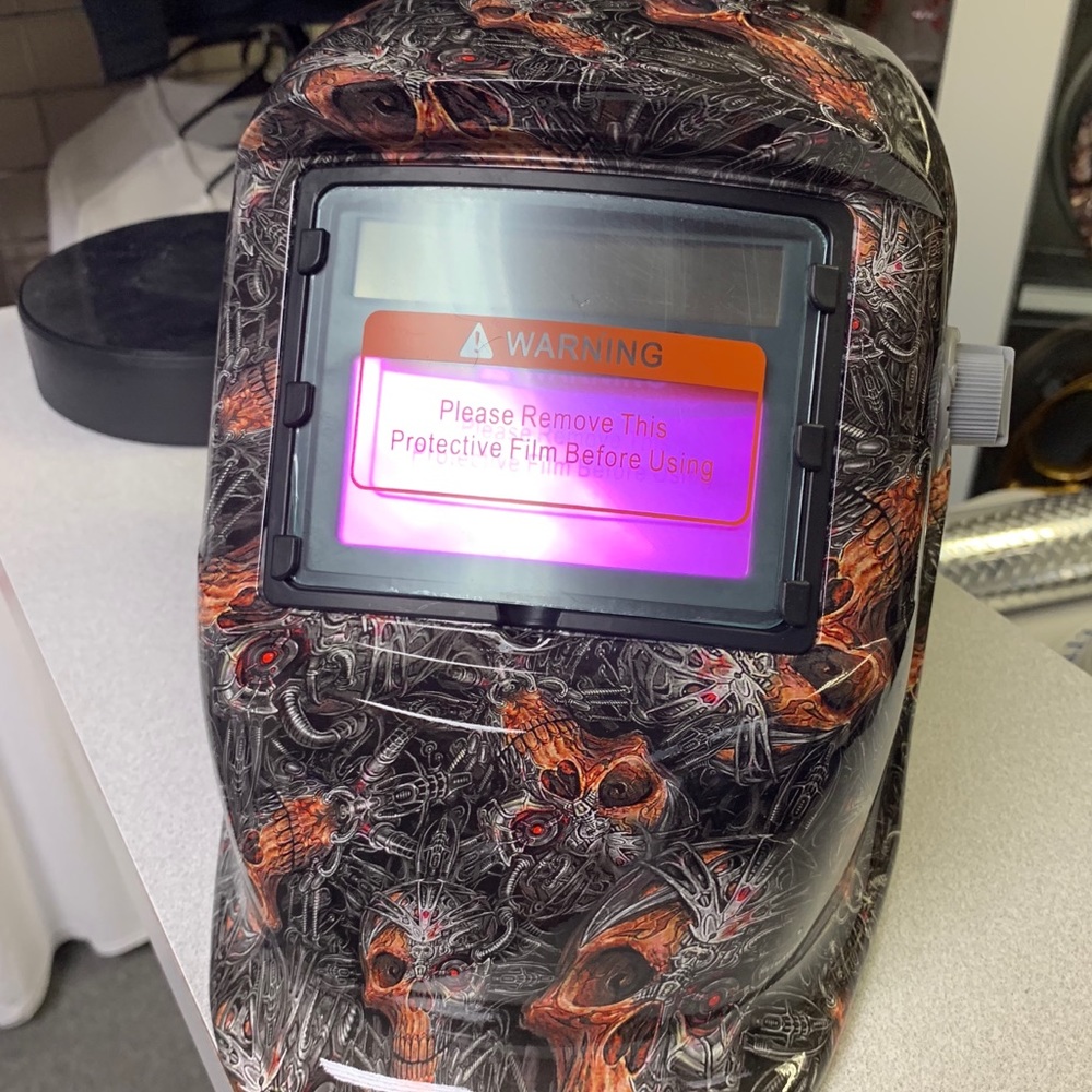 One of a kind HYDROGRAPHIC welding Helmet